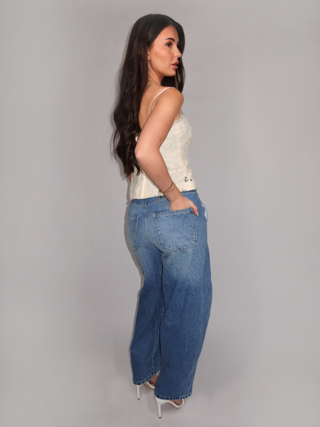 Rinascimento Rinascimento Pantaloni Jeans - Azzurro