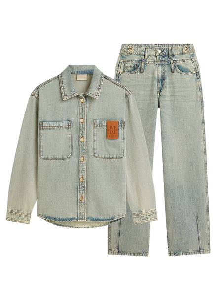 Josh V Mylessa Combi-Set - Light Dirty Denim