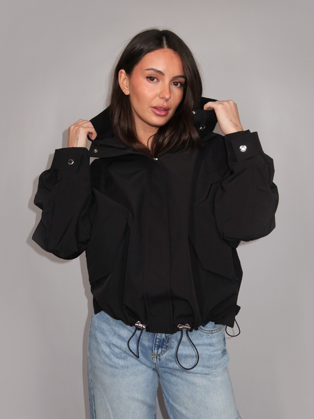 Airforce Women Oversized Softshell Jacket - True Black