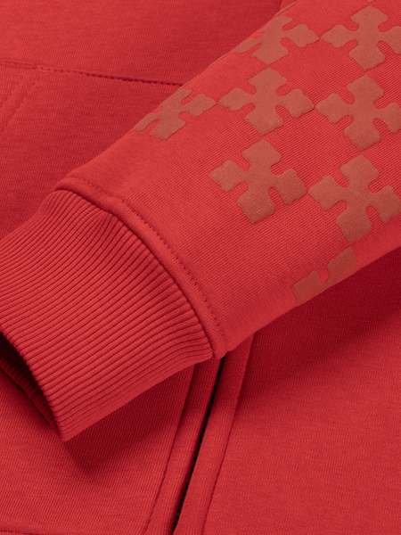 Croyez Croyez Cross Zip Hoodie - Red