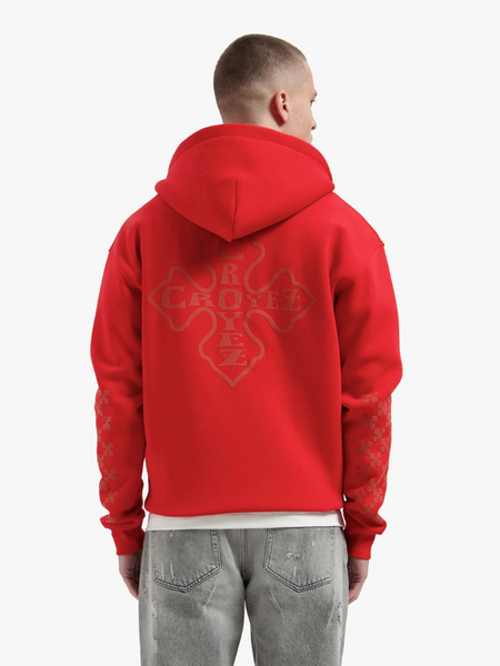 Croyez Croyez Cross Zip Hoodie - Red