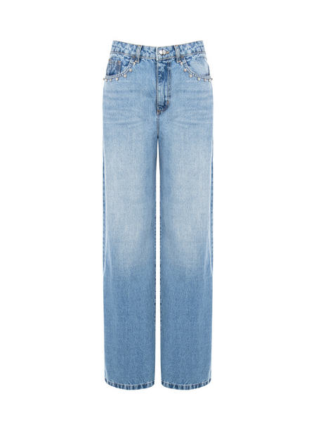 Rinascimento Rinascimento Pantaloni Jeans - Blu Indaco Rinascimento Pantaloni Jeans - Blu Indaco