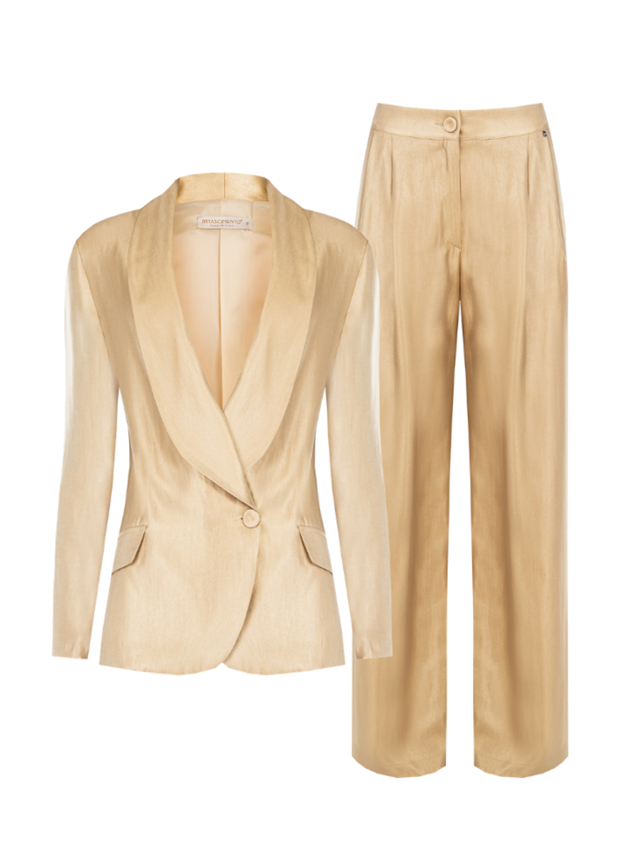 Rinascimento Rinascimento Blazer Misq Combi-set - Tortora Beige