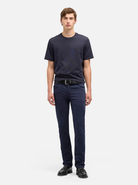 7 For All Mankind Slimmy Stretch Sateen Navy Jeans - Blue 7 For All Mankind 7 For All Mankind Slimmy Stretch Sateen Navy Jeans - Blue