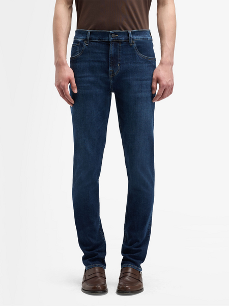 7 For All Mankind Slimmy Tapered Mirror Jeans - Dark Blue