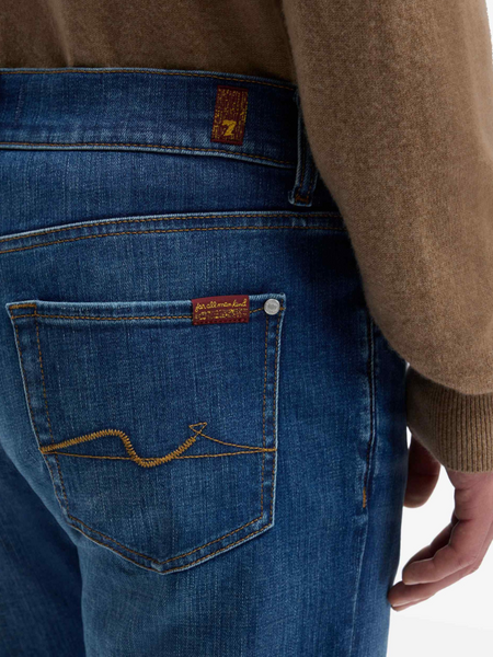 7 For All Mankind Slimmy Tapered Ambition Jeans - Mid Blue 7 For All Mankind 7 For All Mankind Slimmy Tapered Ambition Jeans - Mid Blue
