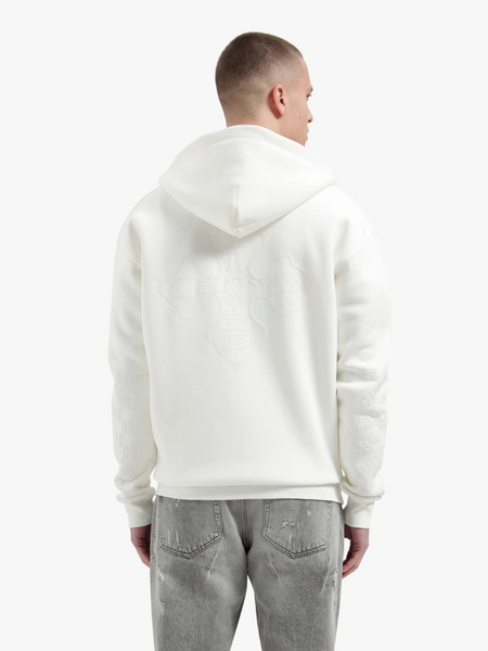 Croyez Croyez Cross Zip Hoodie - Off-White