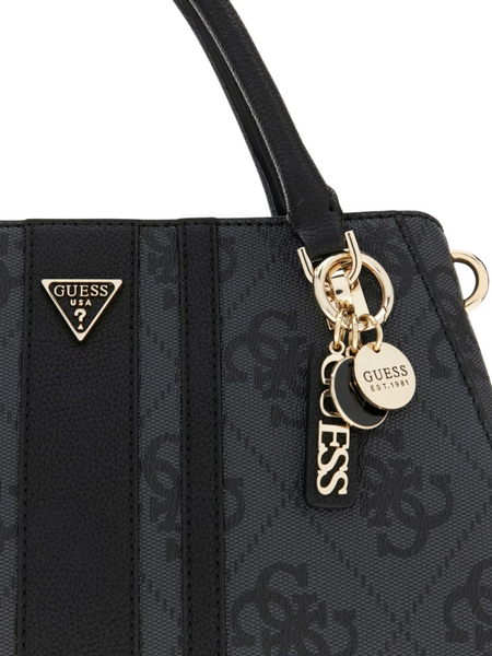 Guess Guess Noelle II Luxury Satchel - Coal Logo