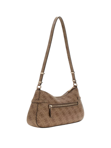 Guess Guess Leona Logo Shoulder Bag - Latte Logo