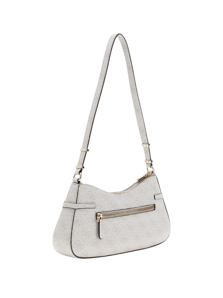 Guess Guess Leona Logo Shoulder Bag - Bone Logo