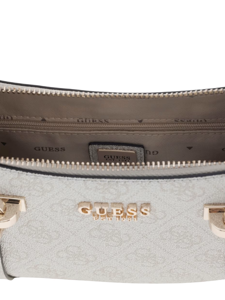 Guess Guess Leona Logo Shoulder Bag - Bone Logo