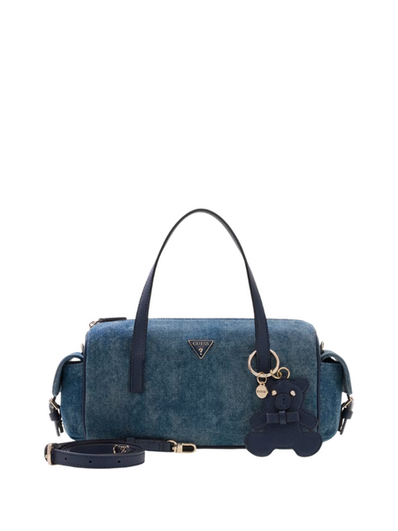 Guess Kassie Small Box Satchel - Denim Guess Guess Kassie Small Box Satchel - Denim