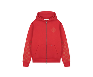 Croyez Women Cross Zip Hoodie - Red - Eddy's Eindhoven