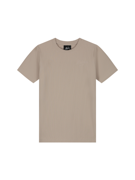 Malelions Malelions Kids Ribbed Script T-Shirt - Cream Malelions Kids Ribbed Script T-Shirt - Cream