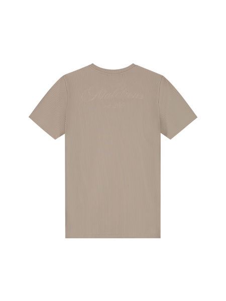 Malelions Kids Ribbed Script T-Shirt - Cream Malelions Malelions Kids Ribbed Script T-Shirt - Cream