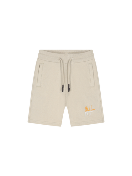 Malelions Malelions Kids Split Shorts - Beige/Orange Malelions Kids Split Shorts - Beige/Orange
