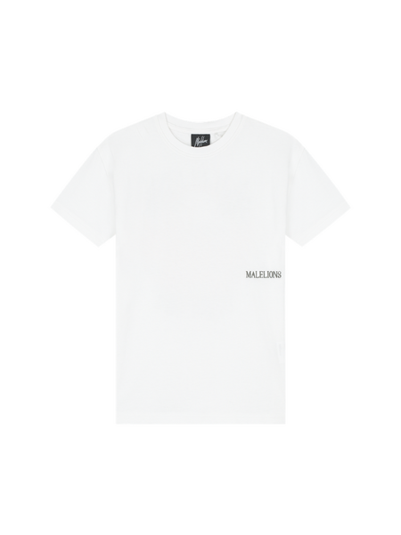 Malelions Malelions Kids Relaxed Lago T-Shirt - Off-White