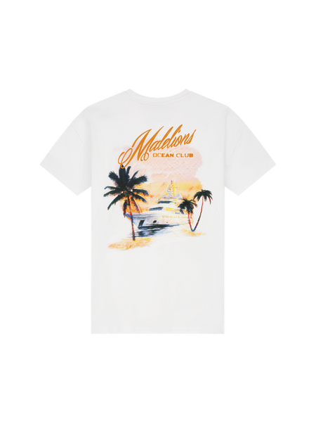 Malelions Malelions Kids Relaxed Yacht T-Shirt - White Malelions Kids Relaxed Yacht T-Shirt - White