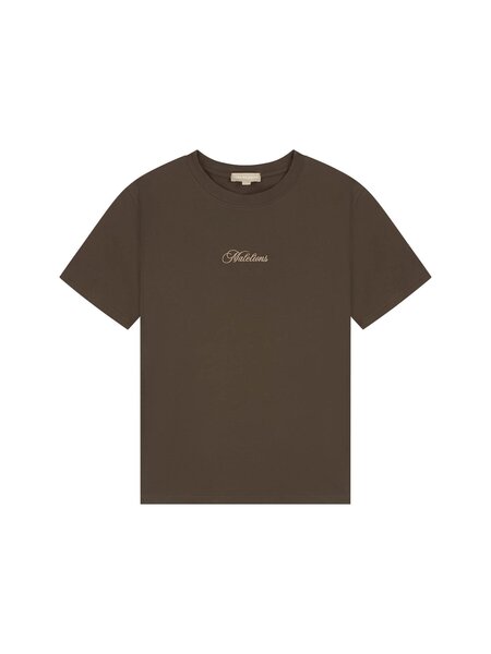 Malelions Malelions Women Kylie T-Shirt - Chocolate Malelions Women Kylie T-Shirt - Chocolate