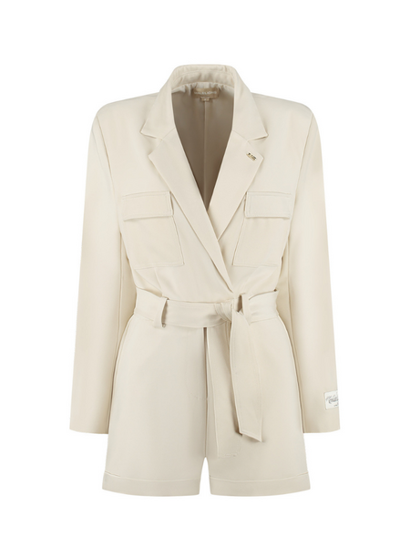 Malelions Malelions Women Label Playsuit - Sand Malelions Women Label Playsuit - Sand