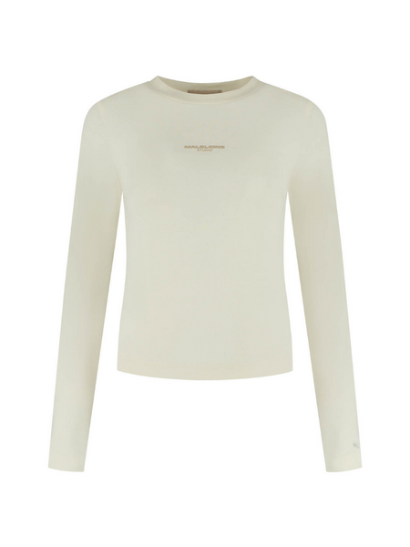 Malelions Malelions Women Studio Longsleeve Top - Cream
