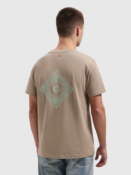 Pure Path Pure Path Family Crest T-shirt - Taupe Pure Path Family Crest T-shirt - Taupe