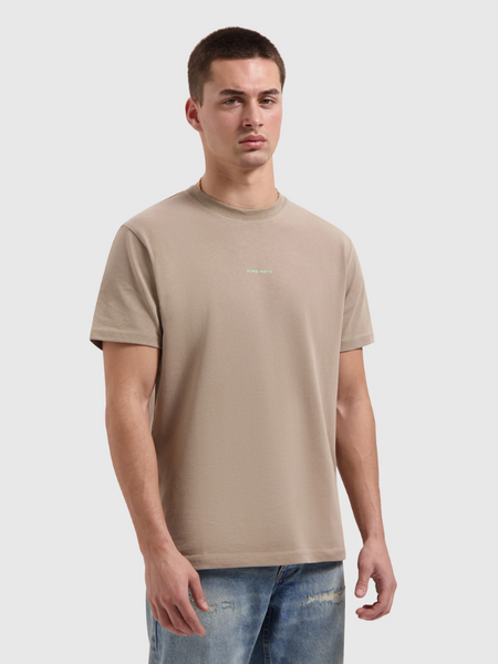 Pure Path Family Crest T-shirt - Taupe Pure Path Pure Path Family Crest T-shirt - Taupe