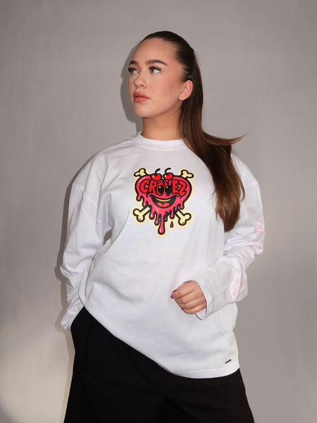 Croyez Croyez Women Sweet Like Candy Longsleeve - White