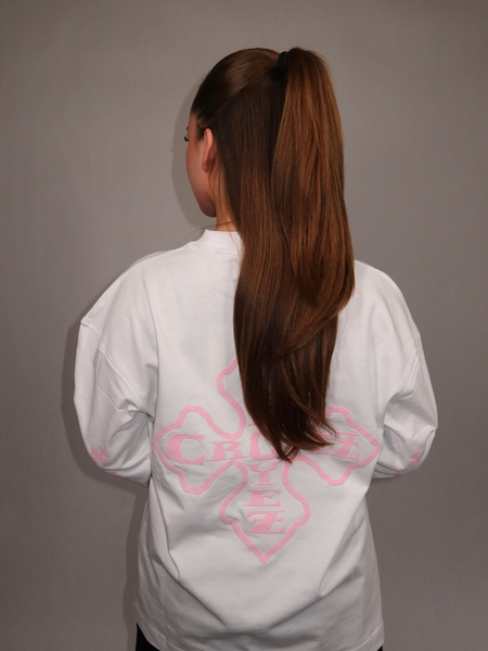 Croyez Croyez Women Cross Longsleeve - White/Pink