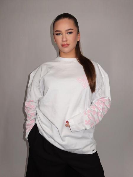 Croyez Croyez Women Cross Longsleeve - White/Pink