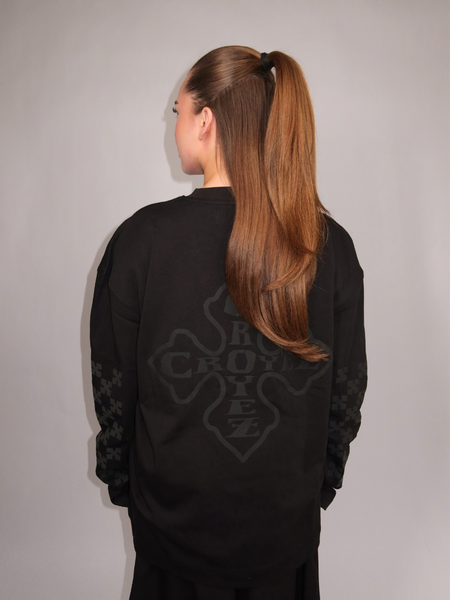 Croyez Croyez Women Cross Longsleeve - Vintage Black