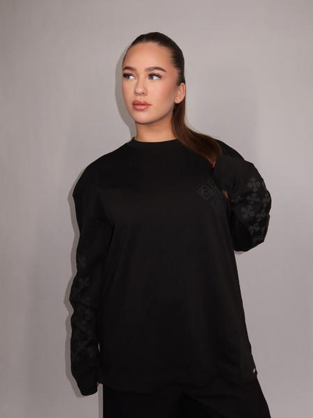 Croyez Croyez Women Cross Longsleeve - Vintage Black