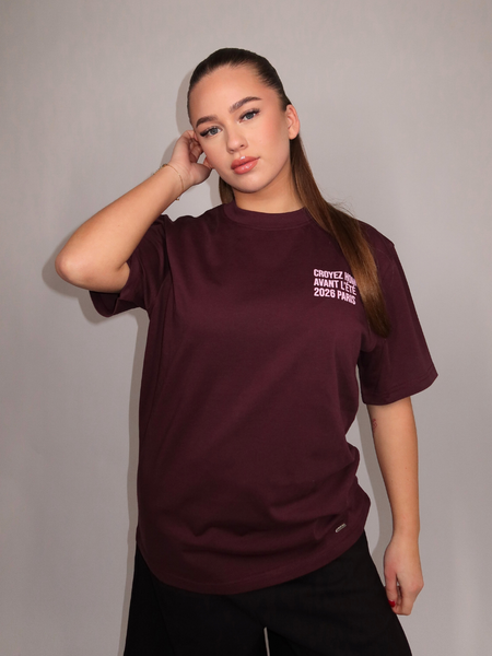 Croyez Women Classique T-Shirt - Burgundy