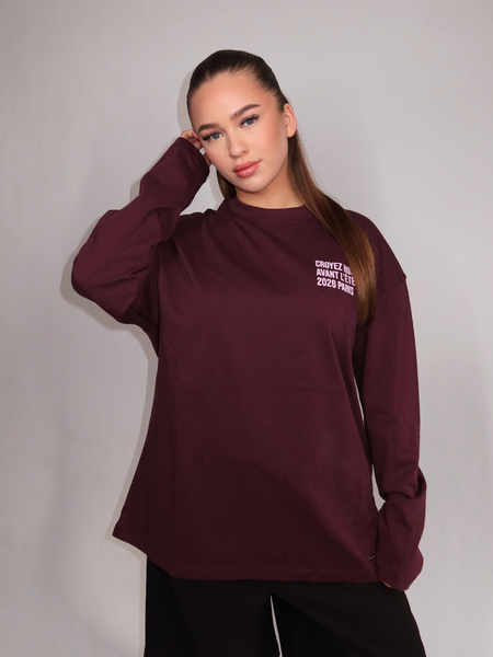 Croyez Women Classique Longsleeve - Burgundy