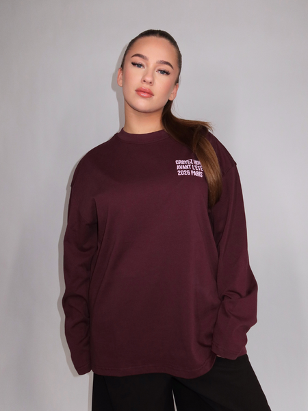Croyez Croyez Women Classique Longsleeve - Burgundy
