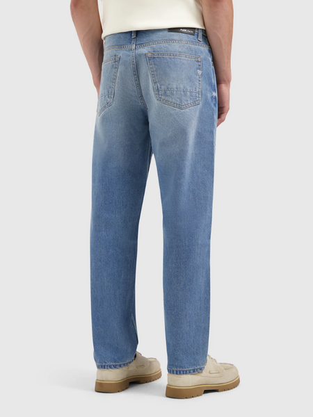 Pure Path Pure Path The Aiden Loose Fit Jeans - Denim Mid Blue