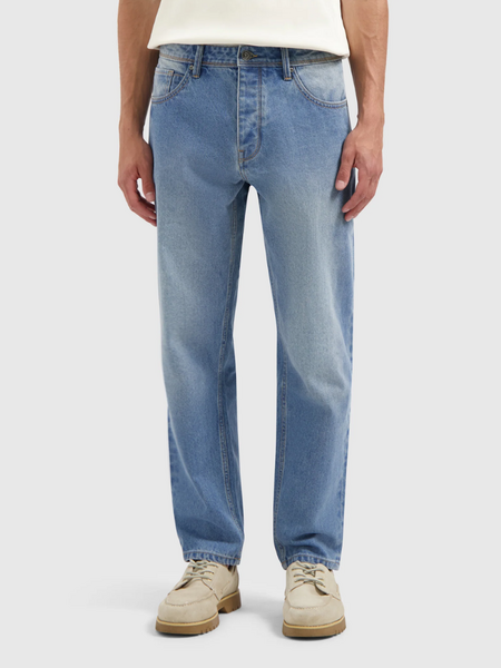 Pure Path The Aiden Loose Fit Jeans - Denim Mid Blue