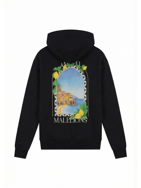 Malelions Amalfi Window Zip Hoodie - Black Malelions Malelions Amalfi Window Zip Hoodie - Black