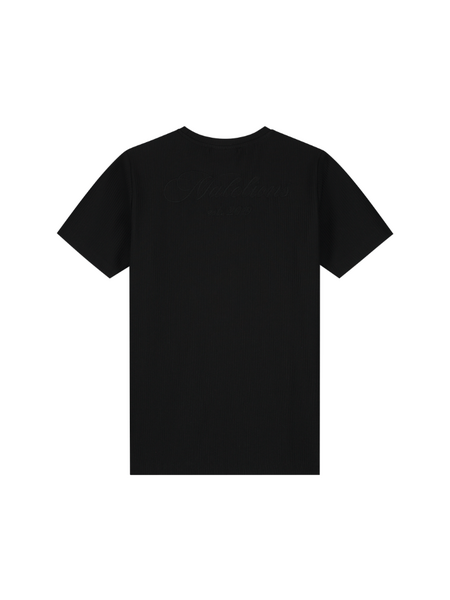 Malelions Malelions Kids Ribbed Script T-Shirt - Black