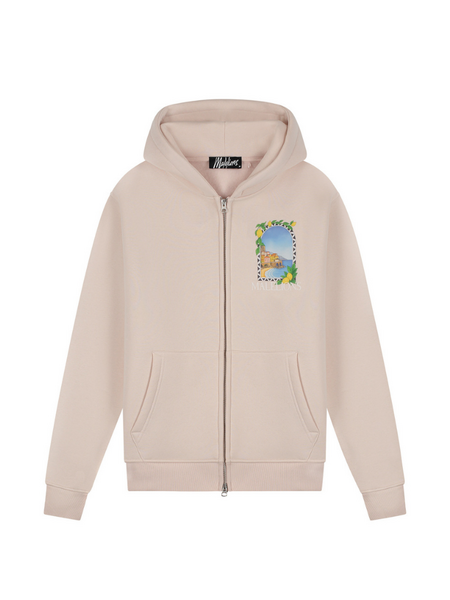 Malelions Malelions Amalfi Window Zip Hoodie - Light Pink