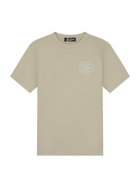 Malelions Riviera T-Shirt - Light Taupe Malelions Malelions Riviera T-Shirt - Light Taupe