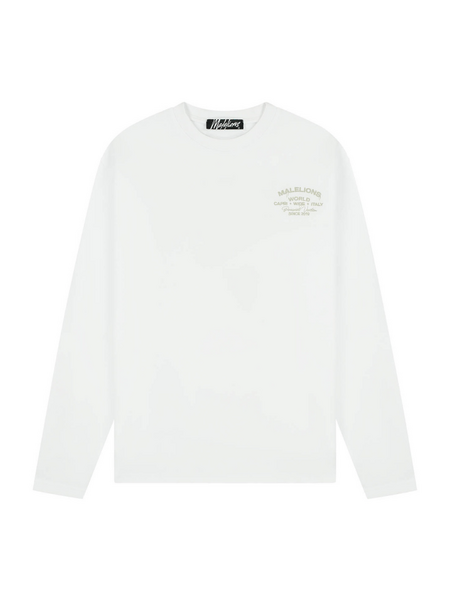 Malelions Malelions Permanent Vacation Longsleeve - White