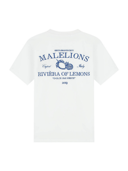 Malelions Malelions Riviera T-Shirt - White