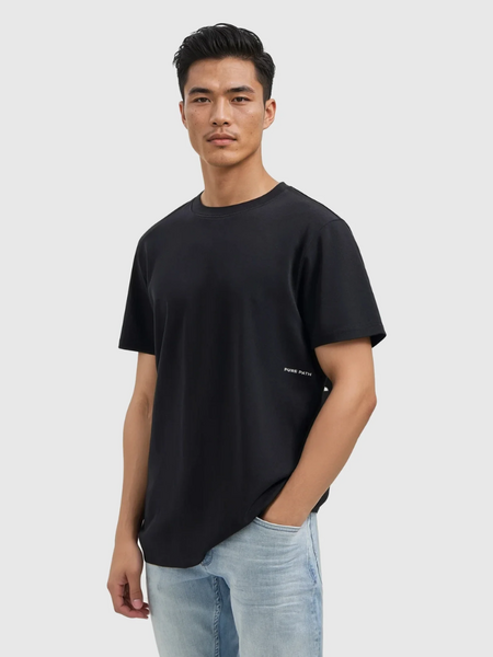 Pure Path Sideline Wordmark T-Shirt - Black