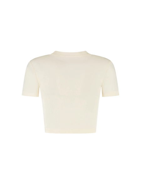 Malelions Women Cropped Top - Cream Malelions Malelions Women Cropped Top - Cream