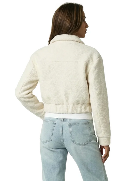 Malelions Women Label Boucle Jacket - Cream Malelions Malelions Women Label Boucle Jacket - Cream