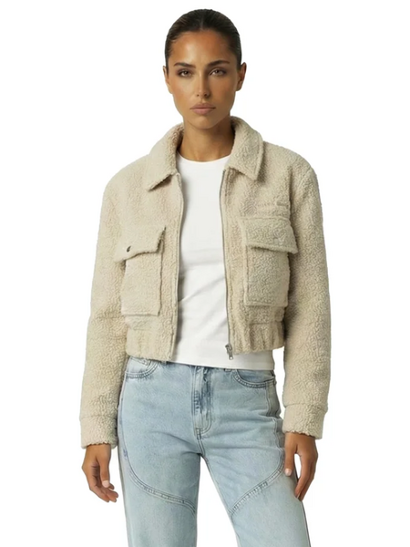 Malelions Malelions Women Label Boucle Jacket - Sand Malelions Women Label Boucle Jacket - Sand