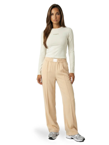 Malelions Malelions Women Studio Loose Fit Pants - Sand/Cream Malelions Women Studio Loose Fit Pants - Sand/Cream