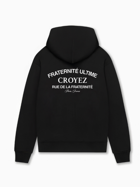 Croyez Croyez Original Fraternite Zip Hoodie - Black