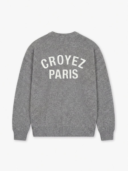 Croyez Croyez Paris Knit Sweater - Grey Melange